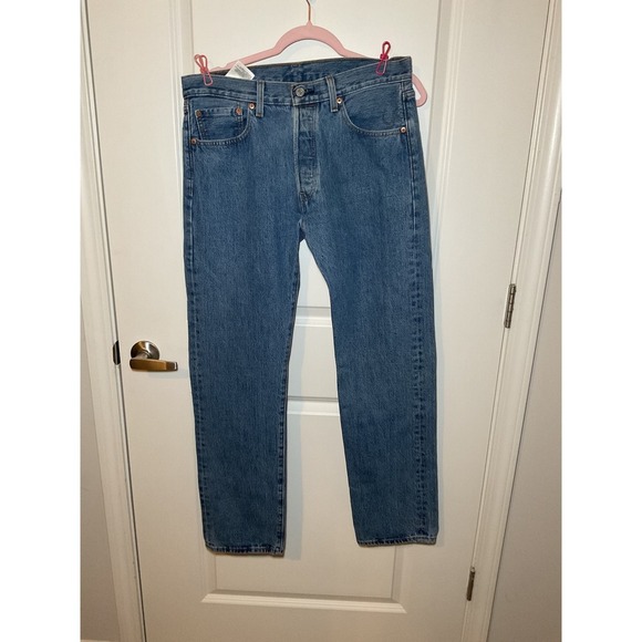 Levi's Other - Levi's 501 Jeans Button Fly Straight Leg Denim Classic Fit Mens Size